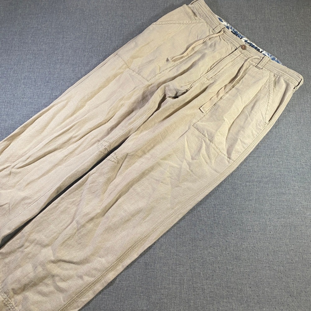 All-Son‎ Mens Beige Cotton Blend Casual Drawstring Pants Size 34 Lightweight